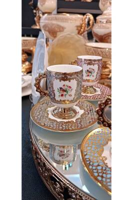 ACAR ASTOEİA PORSELEN 6 KİŞİLİK KAHVE FİNCAN TAKIMI - 1