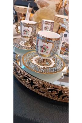 ACAR ASTOEİA PORSELEN 6 KİŞİLİK KAHVE FİNCAN TAKIMI - 3