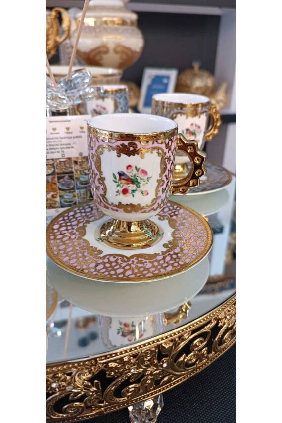 ACAR ASTOEİA PORSELEN 6 KİŞİLİK KAHVE FİNCAN TAKIMI - 5