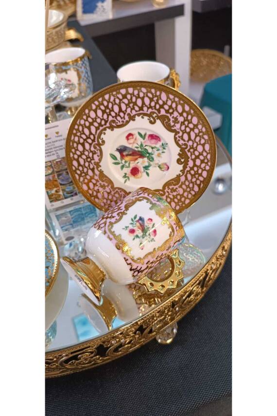 ACAR ASTOEİA PORSELEN 6 KİŞİLİK KAHVE FİNCAN TAKIMI - 6