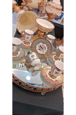 ACAR ASTOEİA PORSELEN 6 KİŞİLİK KAHVE FİNCAN TAKIMI - 8