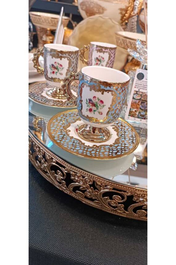 ACAR ASTOEİA PORSELEN 6 KİŞİLİK KAHVE FİNCAN TAKIMI - 3