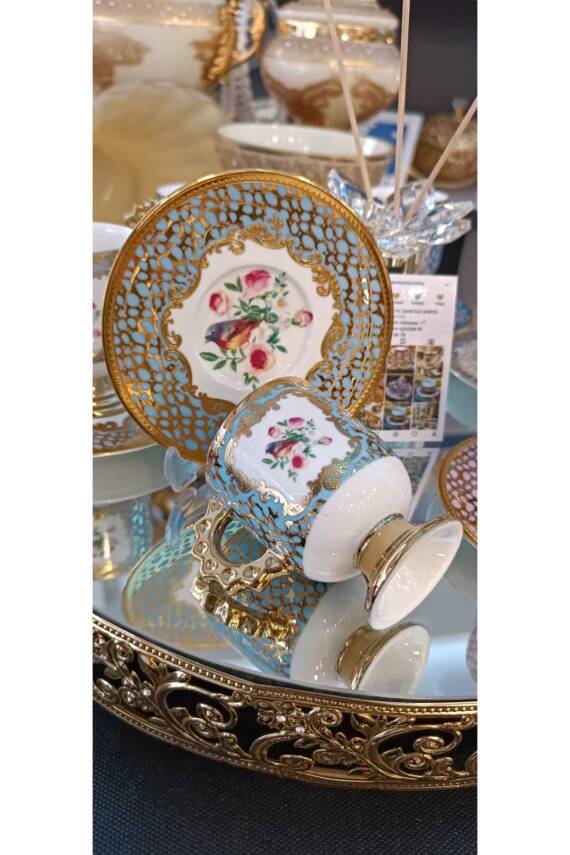 ACAR ASTOEİA PORSELEN 6 KİŞİLİK KAHVE FİNCAN TAKIMI - 4