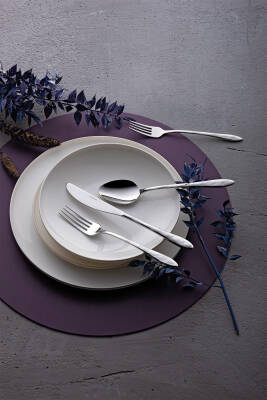 Akasya 24 Parça 6 Kişilik Kutulu Çatal Kaşık Bıçak Takımı