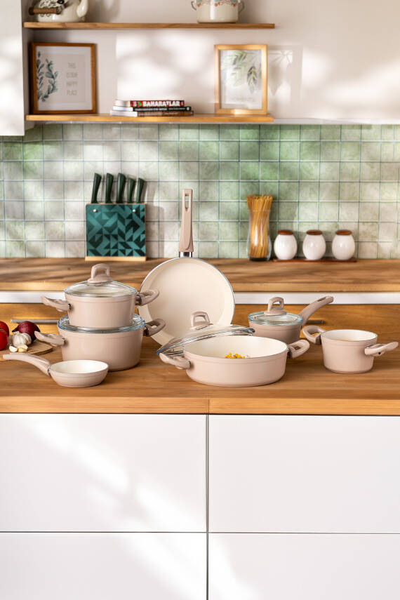 Crystal 11 Parça Tencere Seti Rosegold - 1