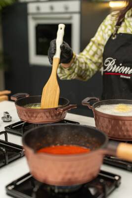 Diamond 5 Parça Yanmaz Yapışmaz Rose Midi Set - 2