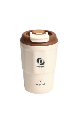 Easy Go 380 ml Sıcak Soğuk Çelik Krem Termos