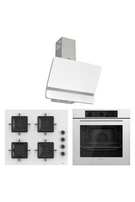 Elegant Line Plus Beyaz Ankastre Set ( Qbl62cb-ss206-d081 )