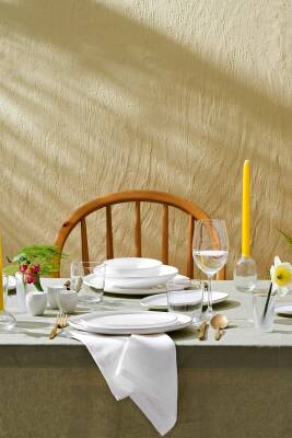 Fine Bone Freya Yuvarlak Gold 60 Parça 12 Kişilik Yemek Takımı - 2