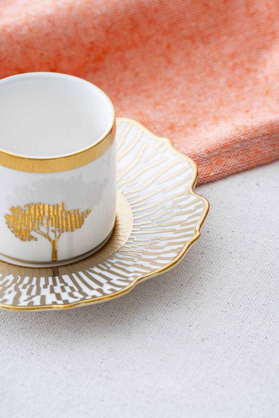 MUBA CONSEPT HADEON 6 KİŞİLİK FİNCAN TAKIMI GOLD 90 CC - 2