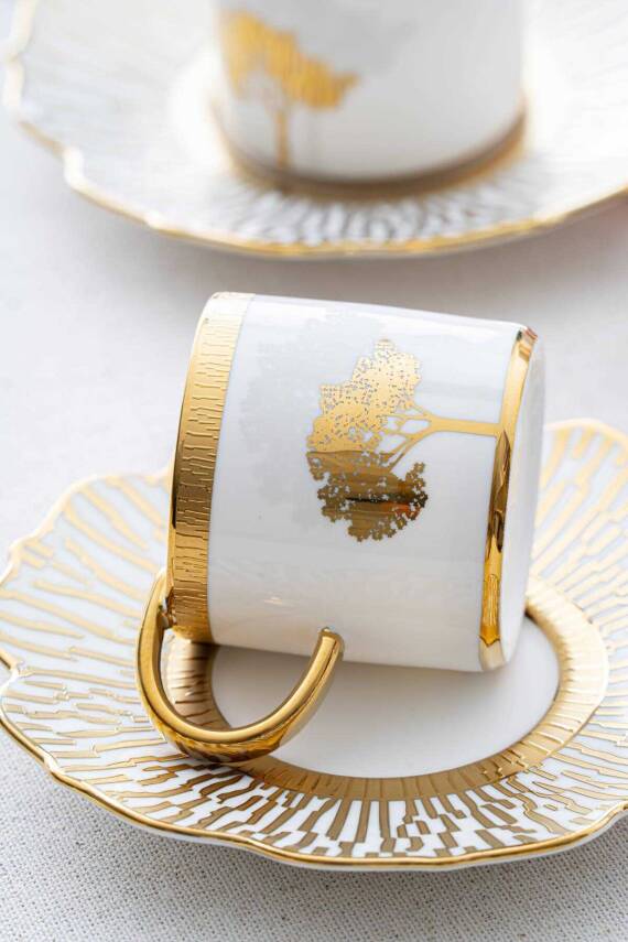 MUBA CONSEPT HADEON 6 KİŞİLİK FİNCAN TAKIMI GOLD 90 CC - 5