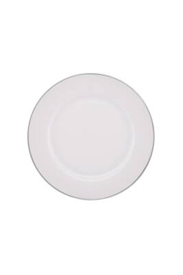 New Marly Porselen 60 Parça 12 Kişilik Yuvarlak Yemek Takımı Platin - 6