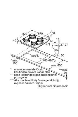 OE37H9P10D Gazlı Ankastre Ocak - 6
