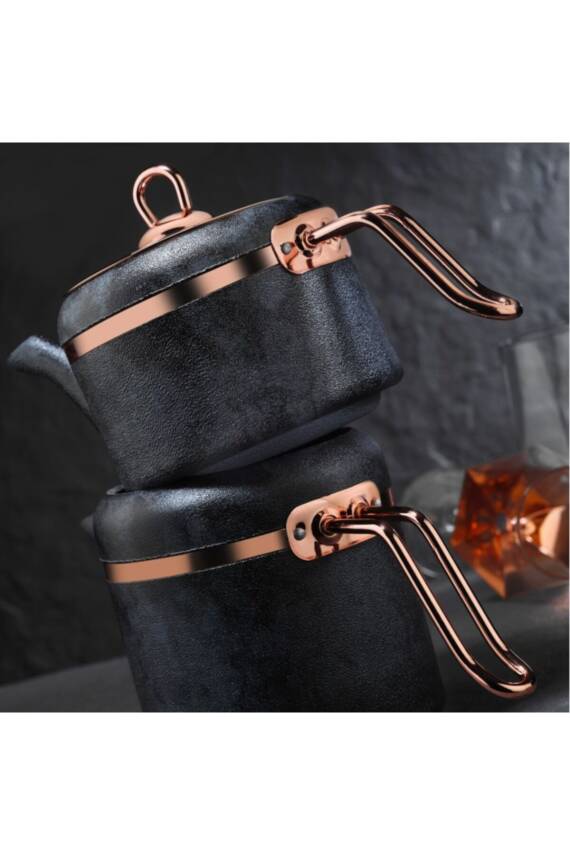 Royal Stone Çaydanlık Takımı Antrasit Bakır Rsa-02tl - 2