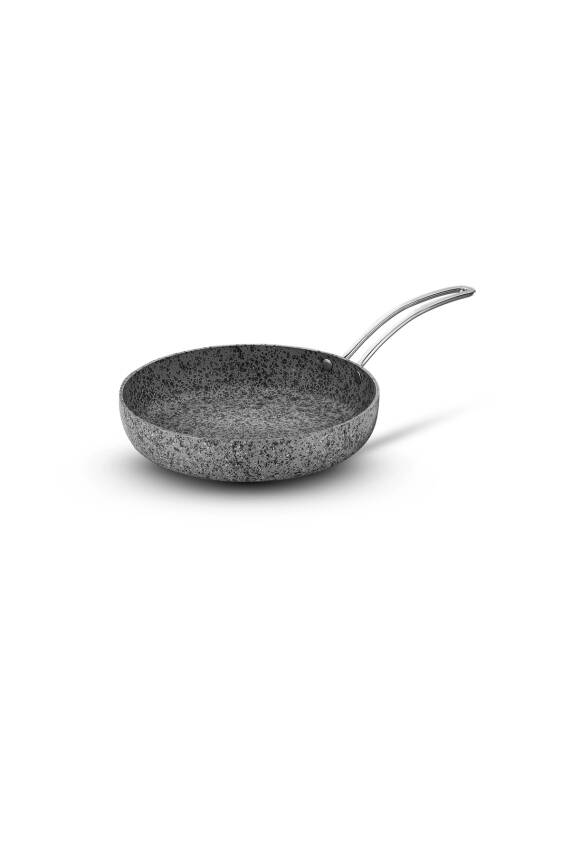 Stone-H 24 cm Çizilmez Yanmaz Yapışmaz İndüksiyon Tava - 3