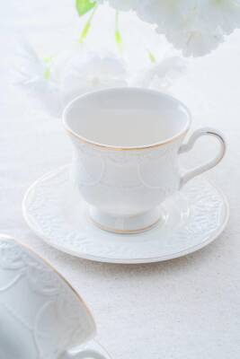 Veronica 6 Kişilik Porselen Çay Fincanı Takımı - 220 ml