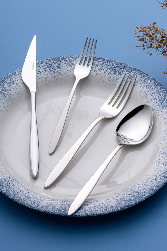 Yakamoz 24 Parça 6 Kişilik Kutulu Çatal Kaşık Bıçak Takımı - 1